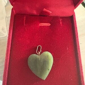 Elegant Heart- jade Shaped Pendant